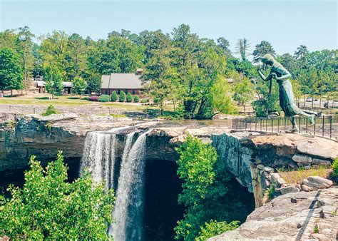 Noccalula falls gadsden alabama - Come celebrate the holiday season with Noccalula Falls and the City of Gadsden at Christmas at the Falls with NEW TRAINS. Enjoy millions of lights throughout the park with spectacular views from the paved walking trails or from the vantage of a ride on the park’s train. Be sure to visit Santa (Nov. 24th-Dec.23rd only) and our food vendors ...